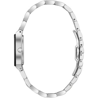 BULOVA RELOJ QUADRA DIAMOND MUJER ACERO INOXIDABLE CUARZO 3 AGUJAS | PLATA - 3