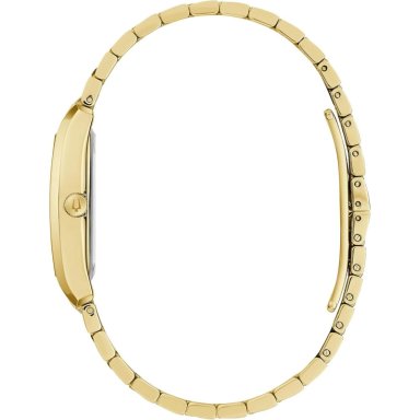 BULOVA RELOJ CLÁSICO MUJER VESTIR CUARZO 3 AGUJAS DIAMANTES BRAZALETE ACERO | ORO - 2