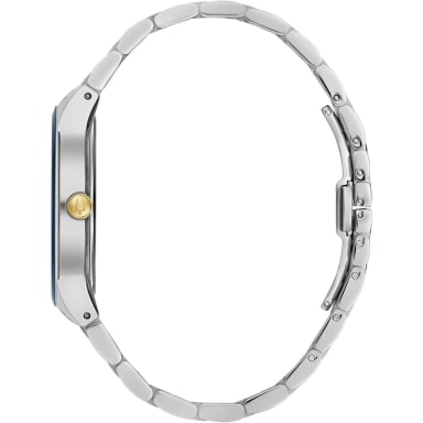 BULOVA RELOJ MULTIFUNCIÓN DE HOMBRE 3 AGUJAS DE CUARZO ESFERA CON DIAMANTES | ORO/PLATA - 2