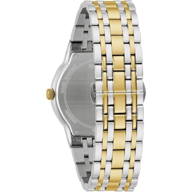 BULOVA RELOJ MULTIFUNCIÓN DE HOMBRE 3 AGUJAS DE CUARZO ESFERA CON DIAMANTES | ORO/PLATA - 3