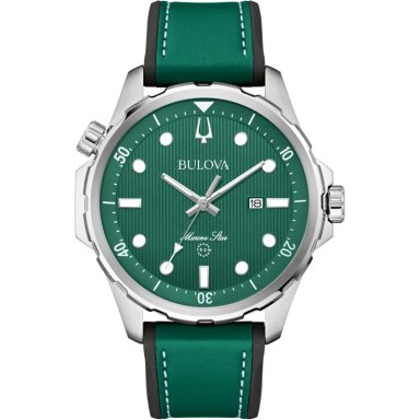 BULOVA RELOJ MARINE STAR HOMBRE CUARZO 3 AGUJAS, CORREA | VERDE