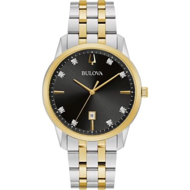 BULOVA RELOJ DIAMOND SUTTON CLÁSICO HOMBRE CUARZO 3 AGUJAS | ORO/PLATA - 1