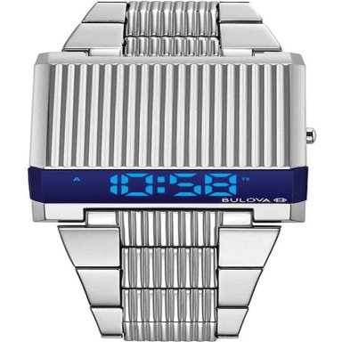 BULOVA RELOJ ARCHIVE HOMBRE LED COMPUTRON ACERO INOXIDABLE | PLATA