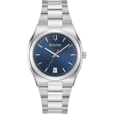 BULOVA RELOJ CLÁSICO DE TOPÓGRAFO DE MUJER ACERO INOXIDABLE | PLATA