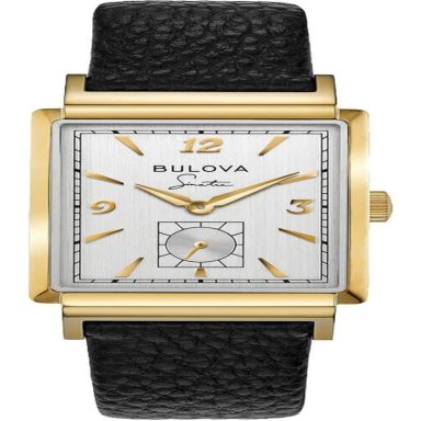 BULOVA RELOJ FRANK SINATRA HOMBRE AUTOMÁTICO 3 AGUJAS FECHA CRISTAL ZAFIRO | NEGRO