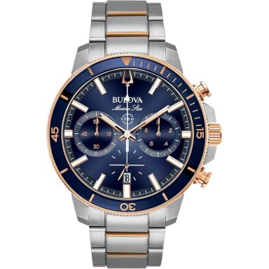 BULOVA RELOJ MARINE STAR HOMBRE CRONÓGRAFO 6 AGUJAS ACERO ESFERA AZUL | PLATA - 1