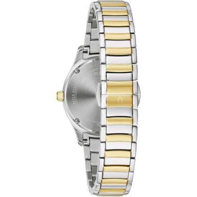 BULOVA RELOJ CLÁSICO MUJER CUARZO 3 AGUJAS DIAMANTES ACERO ESFERA NÁCAR | ORO/PLATA - 3