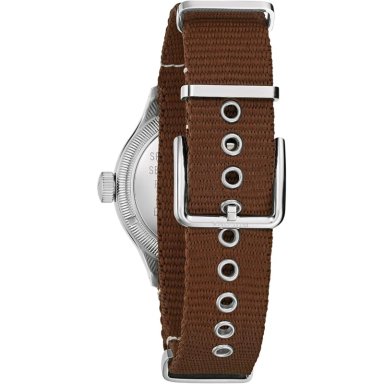 BULOVA RELOJ MILITAR DE HOMBRE AUTOMÁTICO 3 AGUJAS PARADA DE SEGUNDERO | MARRÓN - 3