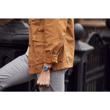 BULOVA RELOJ MILITAR DE HOMBRE AUTOMÁTICO 3 AGUJAS PARADA DE SEGUNDERO | MARRÓN - 4