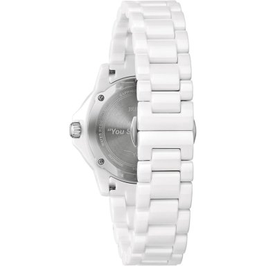 BULOVA RELOJ MARC ANTHONY MARINE STAR MUJER CUARZO 3 AGUJAS CERÁMICA ACERO | BLANCO - 3