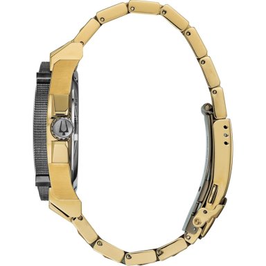 BULOVA RELOJ ICON CUARZO ALTA PRECISIÓN HOMBRE DIAMANTES RESISTENTE AL AGUA | ORO/NEGRO - 2