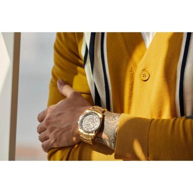 BULOVA RELOJ ICON CUARZO ALTA PRECISIÓN HOMBRE DIAMANTES RESISTENTE AL AGUA | ORO/NEGRO - 4