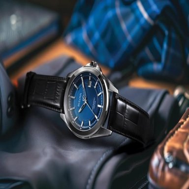 BULOVA RELOJ PRECISIONIST PARA HOMBRE DE CUARZO CON CALENDARIO Y CORREA DE PIEL | NEGRO - 4
