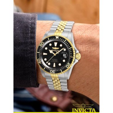 RELOJ INVICTA PRO DIVER PARA HOMBRE ESTILO BUZO AUTOMÁTICO | NEGRO Y PLATEADO - 2
