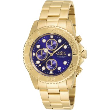 RELOJ INVICTA PRO DIVER PARA HOMBRE ANALÓGICO | ORO Y AZUL