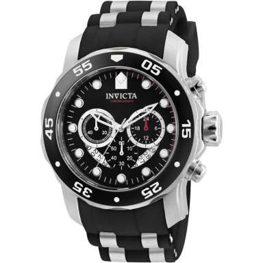 RELOJ INVICTA PRO DIVER PARA HOMBRE ACERO INOXIDABLE RESISTENTE AL AGUA | NEGRO Y PLATEADO
