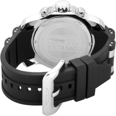 RELOJ INVICTA PRO DIVER PARA HOMBRE ACERO INOXIDABLE RESISTENTE AL AGUA | NEGRO Y PLATEADO - 4