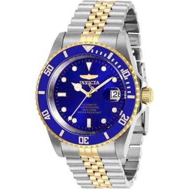 RELOJ INVICTA PRO DIVER PARA HOMBRE ESTILO BUZO CORONA ATORNILLADA | AZUL ELÉCTRICO Y PLATEADO