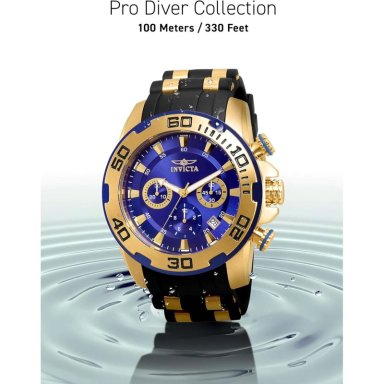 RELOJ INVICTA PRO DIVER PARA HOMBRE PANTALLA ANALÓGICA | DORADO Y NEGRO - 5