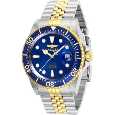 RELOJ INVICTA PRO DIVER PARA HOMBRE ESTILO BUZO AUTOMÁTICO | AZUL Y PLATEADO