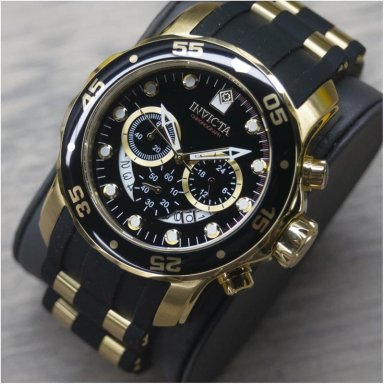 RELOJ INVICTA PRO DIVER PARA HOMBRE RESISTENTE AL AGUA MOVIMIENTO DE CUARZO | NEGRO Y ORO - 2