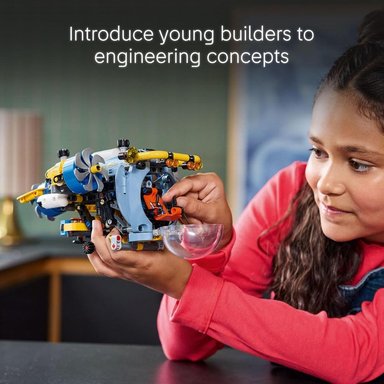 LEGO TECHNIC SUBMARINO DE INVESTIGACIÓN DE AGUAS PROFUNDAS, HÉLICES MÓVILES - 5