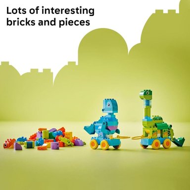 LEGO DUPLO TOWN DINOSAURIOS SOBRE RUEDAS, JUEGO EDUCATIVO Y CONSTRUCCIÓN - 4