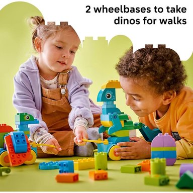 LEGO DUPLO TOWN DINOSAURIOS SOBRE RUEDAS, JUEGO EDUCATIVO Y CONSTRUCCIÓN - 5