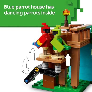 LEGO MINECRAFT CASAS PARA LOROS, MINIFIGURAS Y ACCESORIOS DE JUEGO - 4