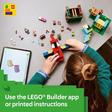 LEGO MINECRAFT CASAS PARA LOROS, MINIFIGURAS Y ACCESORIOS DE JUEGO - 6