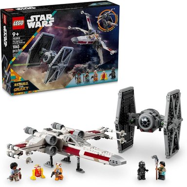 LEGO STAR WARS CAZA TIE Y ALA-X, SET DE CONSTRUCCIÓN PARA EXHIBIR O JUGAR