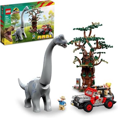 LEGO JURASSIC WORLD BRACHIOSAURUS DISCOVERY SET CON DINOSAURIO Y JEEP - 1