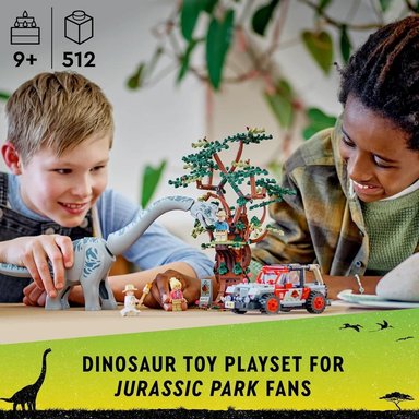 LEGO JURASSIC WORLD BRACHIOSAURUS DISCOVERY SET CON DINOSAURIO Y JEEP - 3