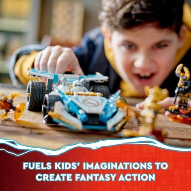 LEGO NINJAGO ZANE DRAGÓN POWER SPINJITZU RACE CAR CON 4 MINIFIGURAS - 5
