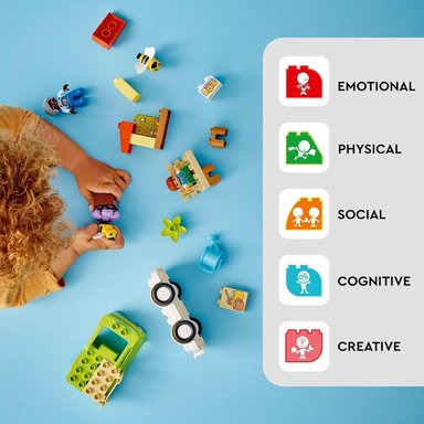 LEGO DUPLO CUIDADO DE ABEJAS Y COLMENAS, JUGUETE EDUCATIVO PARA PREESCOLARES 2+ - 3
