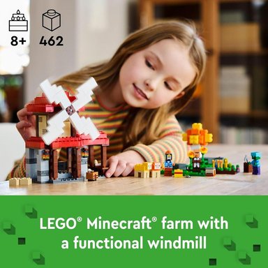LEGO MINECRAFT GRANJA DE MOLINOS DE VIENTO CON 3 MINIFIGURAS, SET COLECCIONABLE - 2