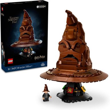 LEGO HARRY POTTER SOMBRERO SELECCIONADOR PARLANTE, SET DE CONSTRUCCIÓN PARA ADULTOS