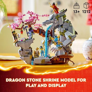 LEGO NINJAGO SANTUARIO PIEDRA DEL DRAGÓN CON 6 FIGURAS NINJA - 2