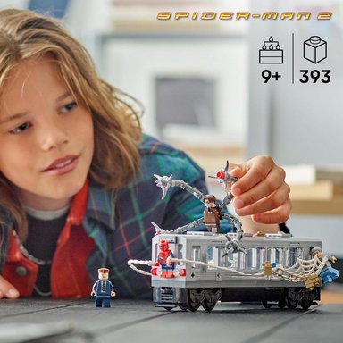 LEGO MARVEL SPIDER-MAN VS. DOCTOR OCTOPUS ESCENA DEL METRO, SET DE CONSTRUCCIÓN CON 4 MINIFIGURAS - 2