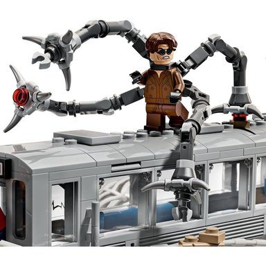 LEGO MARVEL SPIDER-MAN VS. DOCTOR OCTOPUS ESCENA DEL METRO, SET DE CONSTRUCCIÓN CON 4 MINIFIGURAS - 3