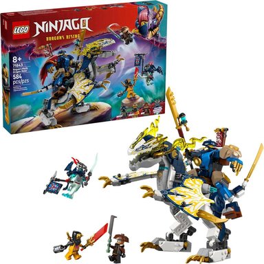 LEGO NINJAGO JINETE MECÁNICO DRAGÓN DE ROGUE, CONSTRUCCIÓN CON 4 MINIFIGURAS