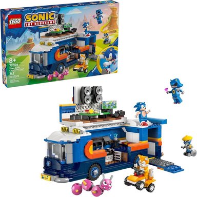LEGO SONIC TEAM CAMIÓN DE MANDO, CONSTRUCCIÓN CON 5 FIGURAS