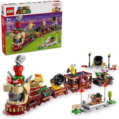 LEGO SUPER MARIO TREN EXPRESO DE BOWSER, SET DE CONSTRUCCIÓN Y JUEGO DE SIMULACIÓN