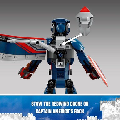 LEGO MARVEL NUEVO CAPITÁN AMÉRICA, JUGUETE DE ACCIÓN PARA NIÑOS - 5