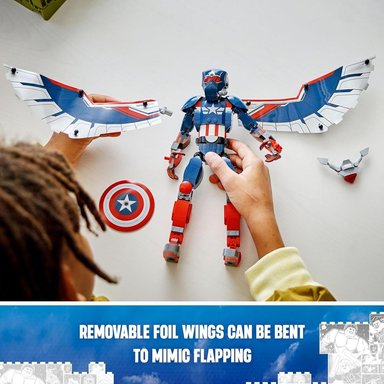 LEGO MARVEL NUEVO CAPITÁN AMÉRICA, JUGUETE DE ACCIÓN PARA NIÑOS - 6