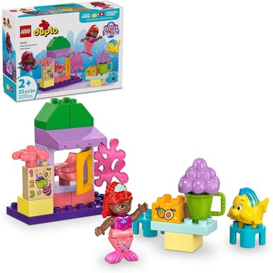 LEGO DUPLO DISNEY ARIEL Y FLOUNDER, PUESTO DE CAFÉ EDUCATIVO PARA NIÑOS - 1
