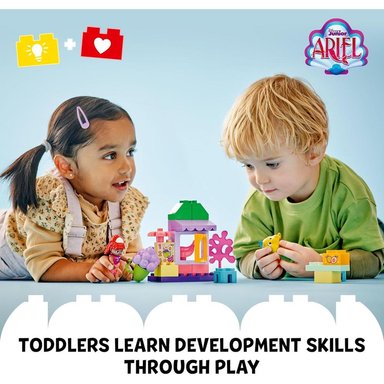 LEGO DUPLO DISNEY ARIEL Y FLOUNDER, PUESTO DE CAFÉ EDUCATIVO PARA NIÑOS - 2