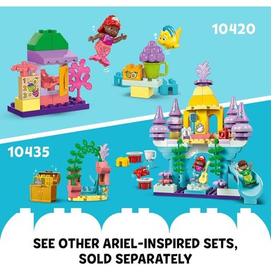 LEGO DUPLO DISNEY ARIEL Y FLOUNDER, PUESTO DE CAFÉ EDUCATIVO PARA NIÑOS - 6