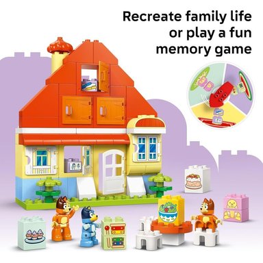 LEGO DUPLO BLUEY, CASA DE LA FAMILIA CON JUEGO DE MEMORIA Y FIGURA DE BLUEY - 5