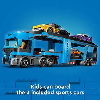 CAMIÓN PORTACOCHES LEGO CITY CON COCHES DEPORTIVOS, SEMIRREMOLQUE - 5